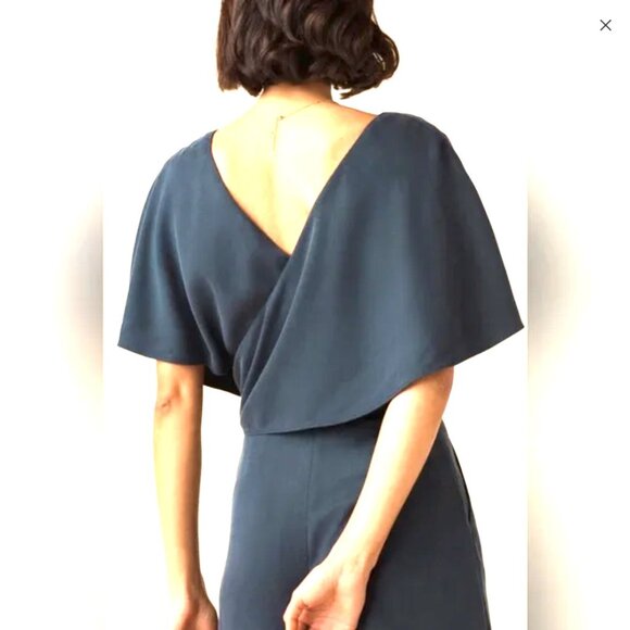 Vetta Capsule - The Cape Convertible Jumpsuit in French Navy. Size 2 - Picture 3 of 4